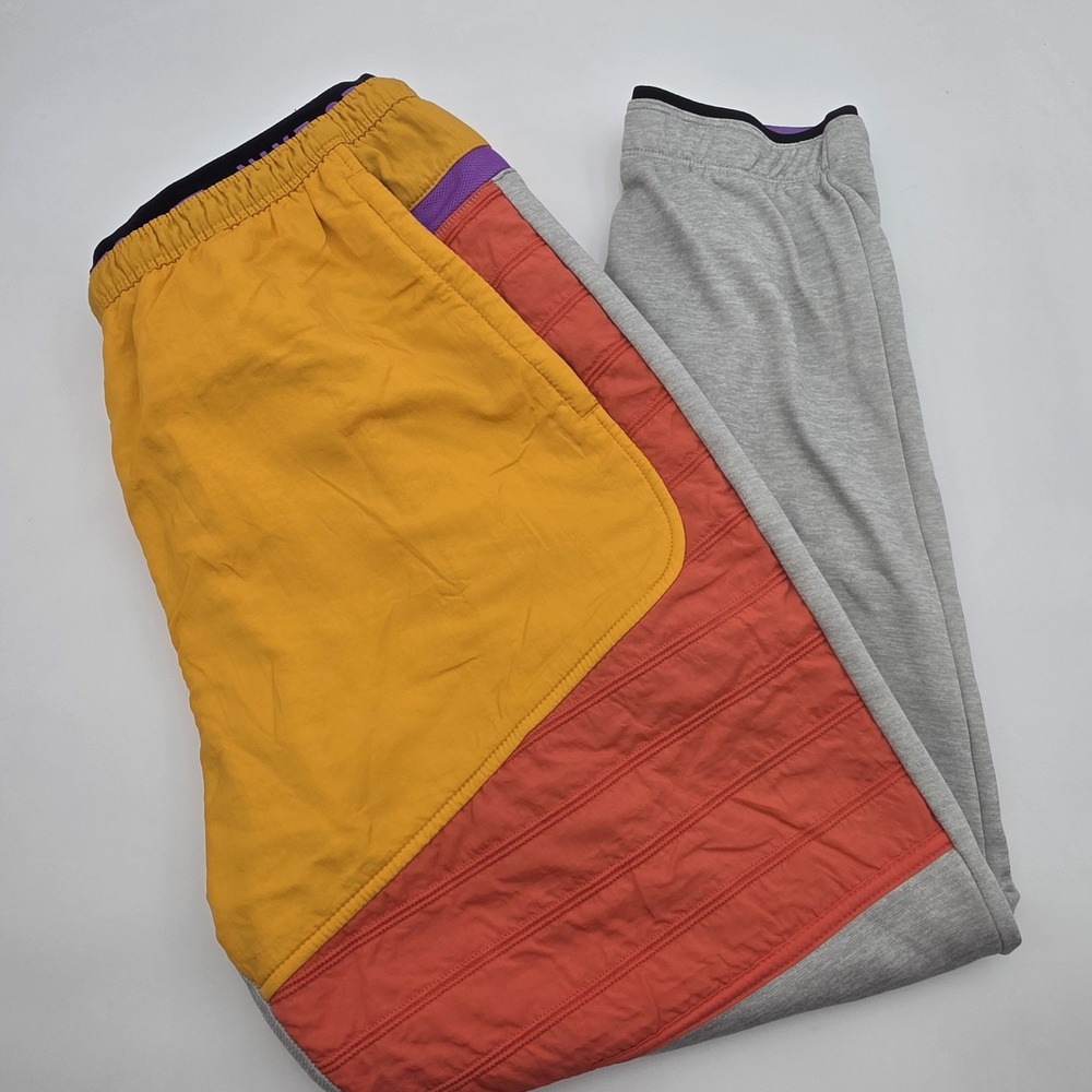 NIke Therma Fleece Training‎ Track Pants Retro Orange & Gray Men's XL BV4523-050